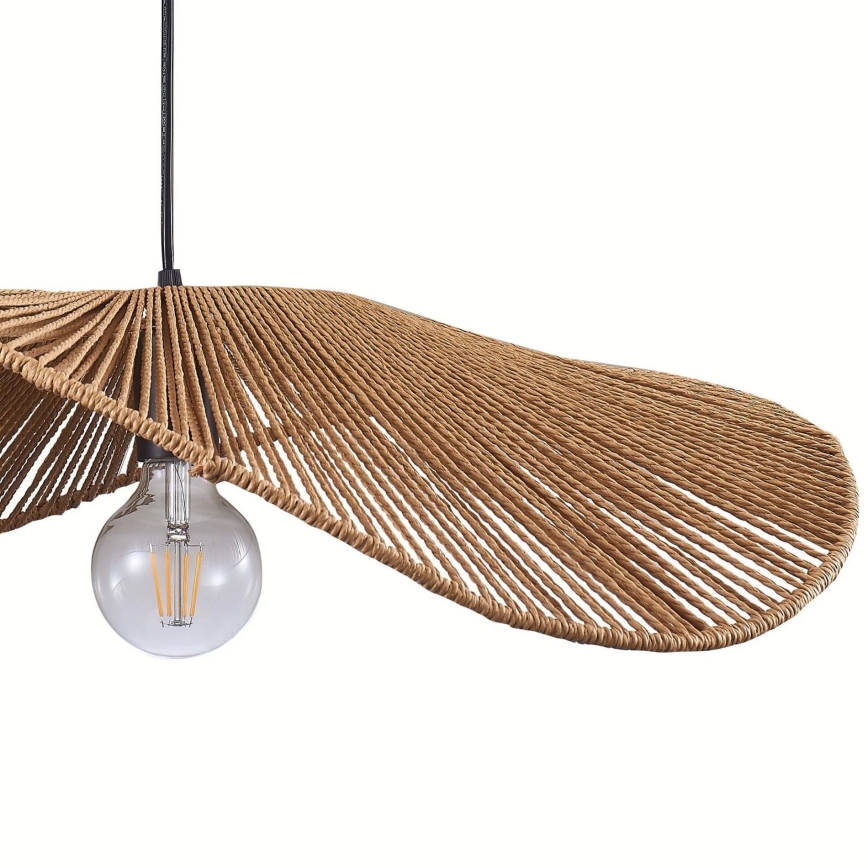 Κρεμαστό φωτιστικό οροφής CAPRI 1xE27/20W/230V διάμετρος 60 cm μπαμπού