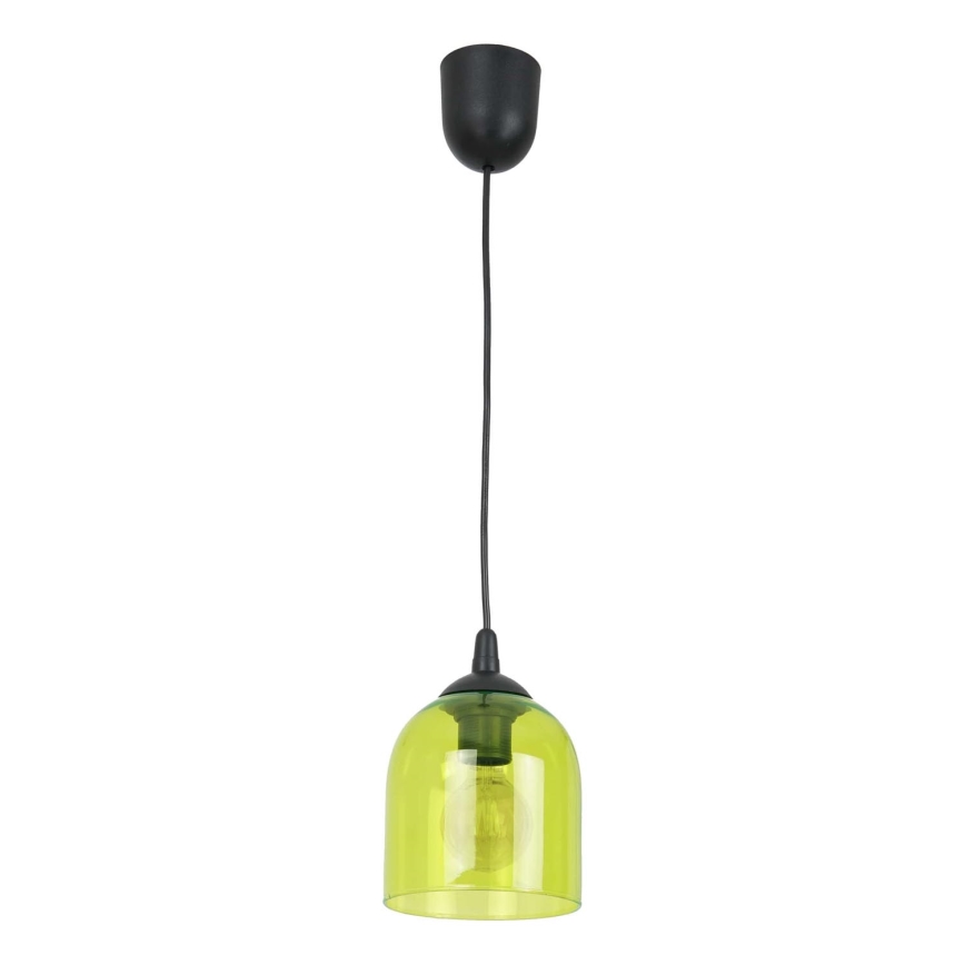 Κρεμαστό φωτιστικό οροφής CHRIS 1xE27/60W/230V διάμετρος 11 cm πράσινο