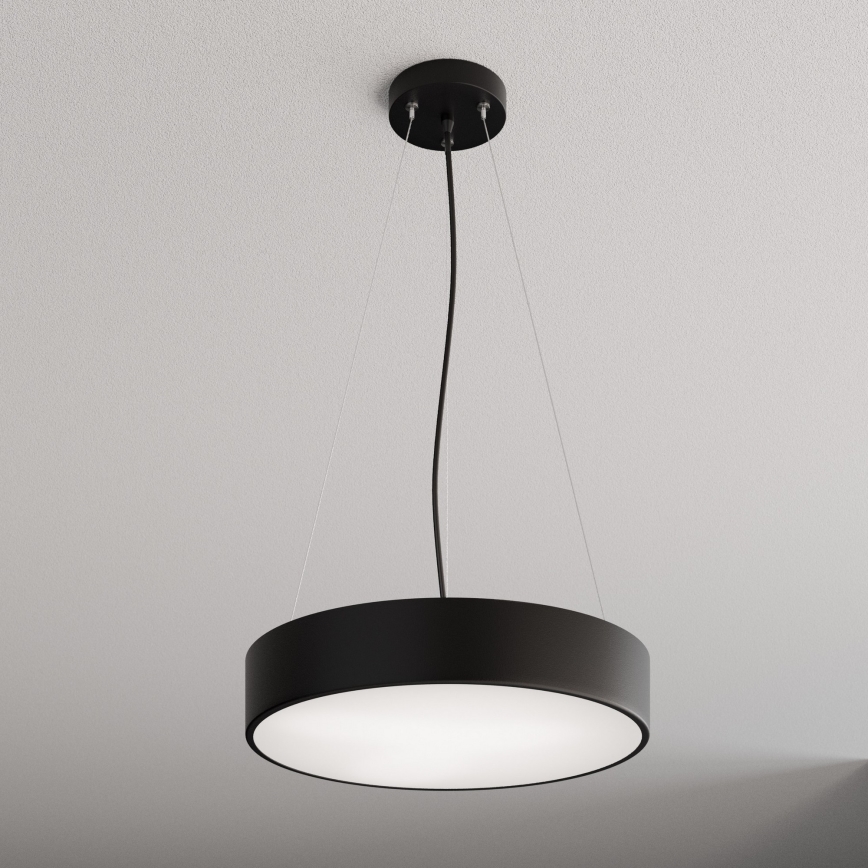 Κρεμαστό φωτιστικό οροφής CLEO 3xE27/24W/230V διάμετρος 40 cm μαύρο