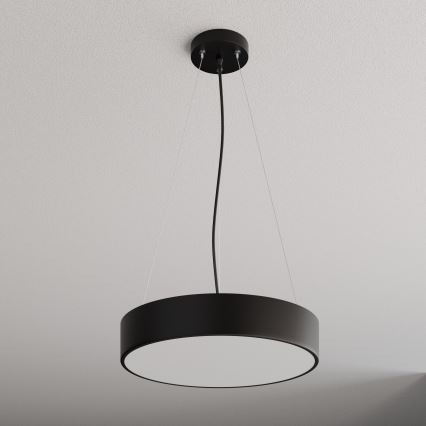 Κρεμαστό φωτιστικό οροφής CLEO 3xE27/24W/230V διάμετρος 40 cm μαύρο