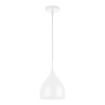 Κρεμαστό φωτιστικό οροφής COMO 1xE27/60W/230V διάμετρος 17 cm λευκό