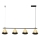 Κρεμαστό φωτιστικό οροφής CONE 4xGU10/10W/230V χρυσό/μαύρο