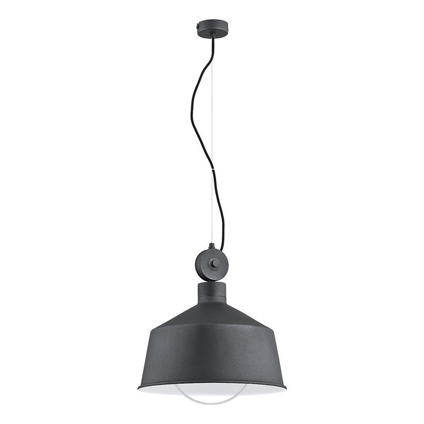 Κρεμαστό φωτιστικό οροφής CORA 1xE27/15W/230V γκρι