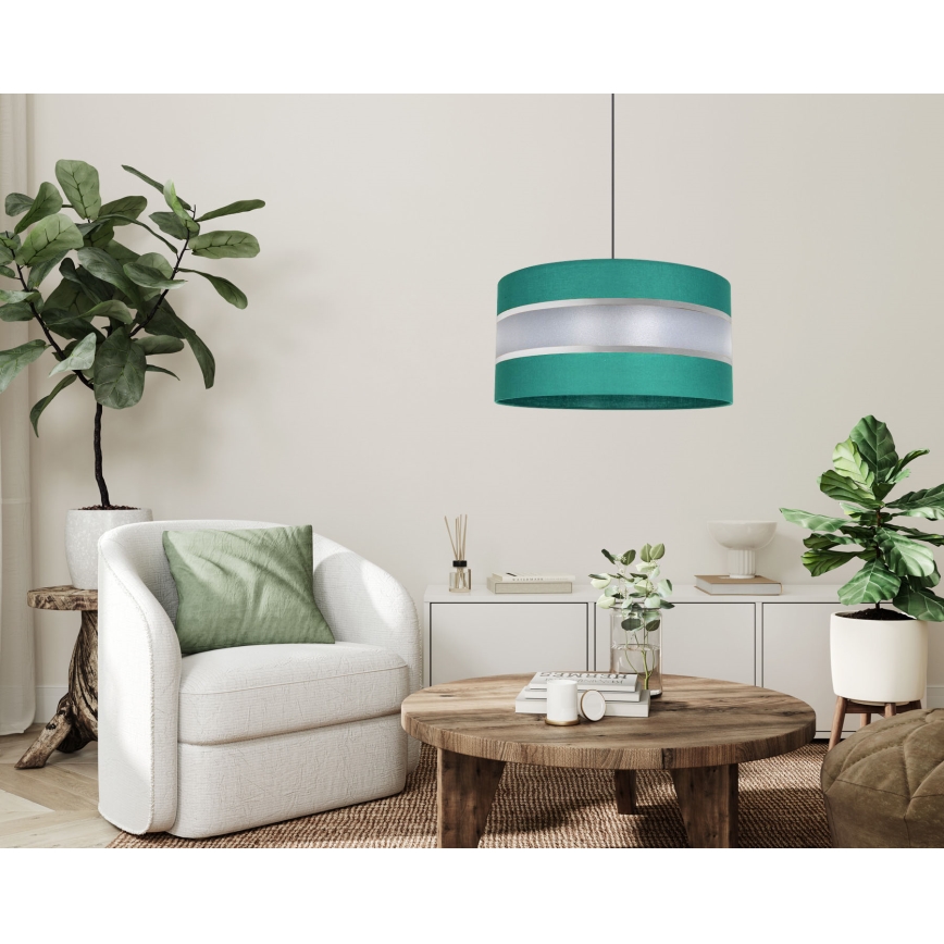 Κρεμαστό φωτιστικό οροφής CORAL 1xE27/60W/230V δ. 40 cm πράσινο