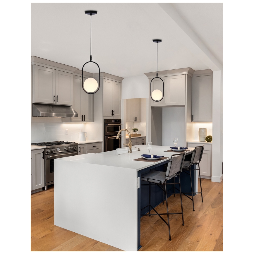 Κρεμαστό φωτιστικό οροφής CORDEL 1xG9/28W/230V μαύρο