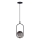 Κρεμαστό φωτιστικό οροφής CORDEL 1xG9/28W/230V μαύρο/φιμέ μαύρο