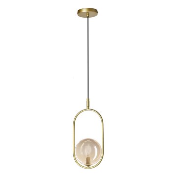 Κρεμαστό φωτιστικό οροφής CORDEL 1xG9/28W/230V ορείχαλκος/φιμέ μπεζ