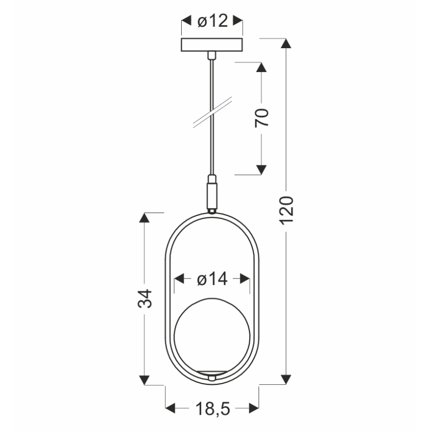 Κρεμαστό φωτιστικό οροφής CORDEL 1xG9/28W/230V ορείχαλκος/φιμέ μπεζ