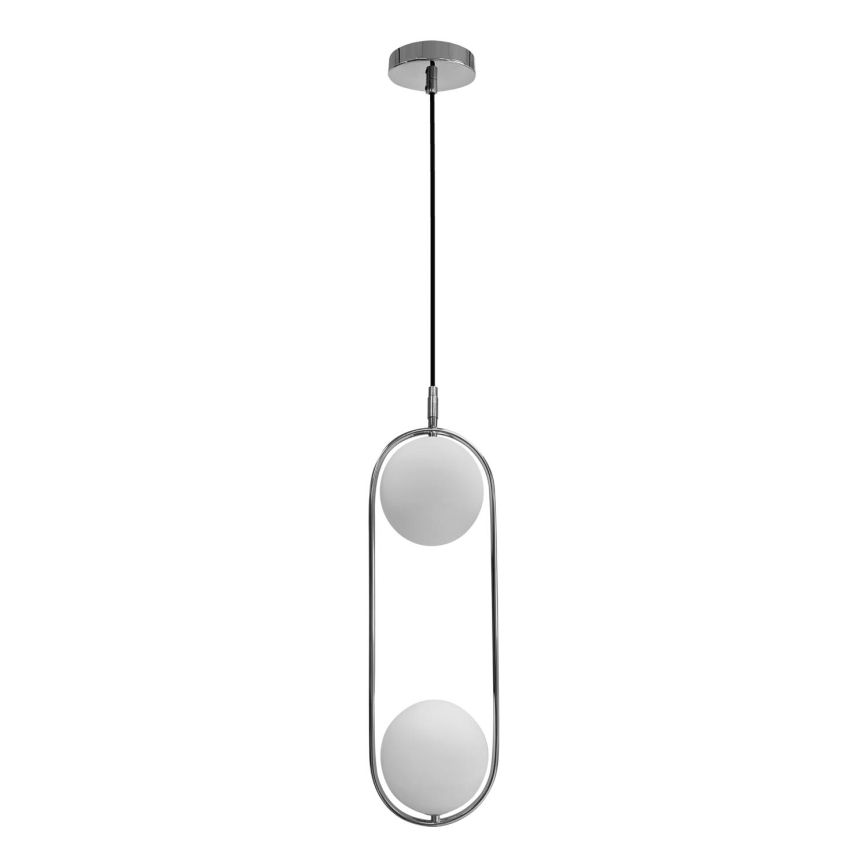 Κρεμαστό φωτιστικό οροφής CORDEL 2xG9/28W/230V γυαλιστερό χρώμιο