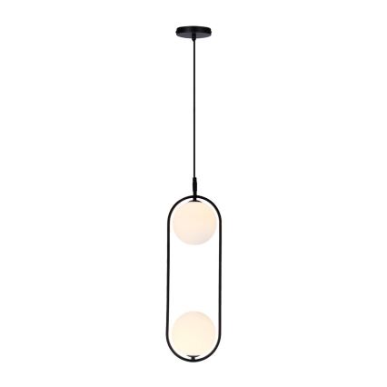 Κρεμαστό φωτιστικό οροφής CORDEL 2xG9/28W/230V μαύρο