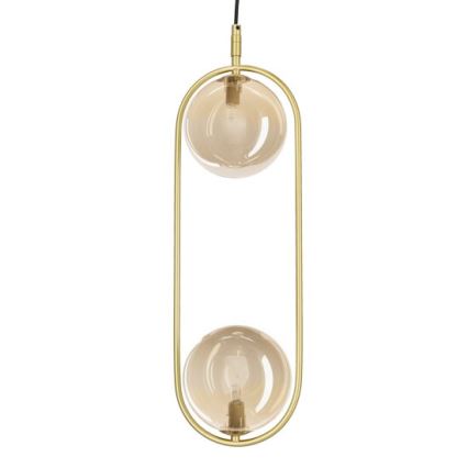 Κρεμαστό φωτιστικό οροφής CORDEL 2xG9/28W/230V ορείχαλκος/φιμέ μπεζ