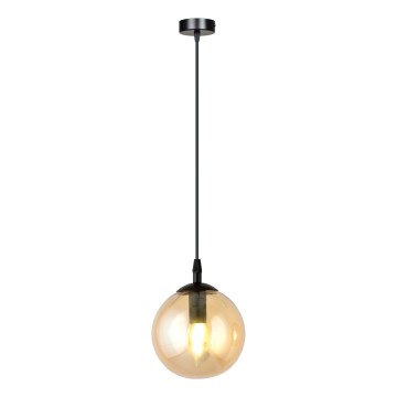 Κρεμαστό φωτιστικό οροφής COSMO 1xE14/10W/230V διάμετρος 14 cm μαύρο/μπεζ