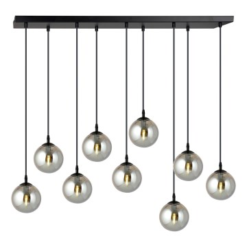 Κρεμαστό φωτιστικό οροφής COSMO 9xE14/10W/230V μαύρο/γκρι