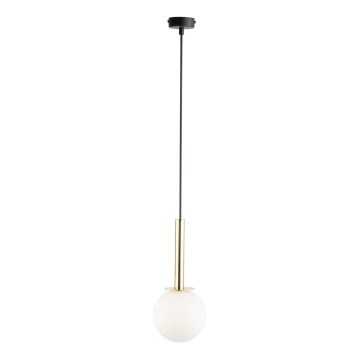 Κρεμαστό φωτιστικό οροφής DAISY 1xG9/12W/230V διάμετρος 14 cm χρυσό/μαύρο/λευκό