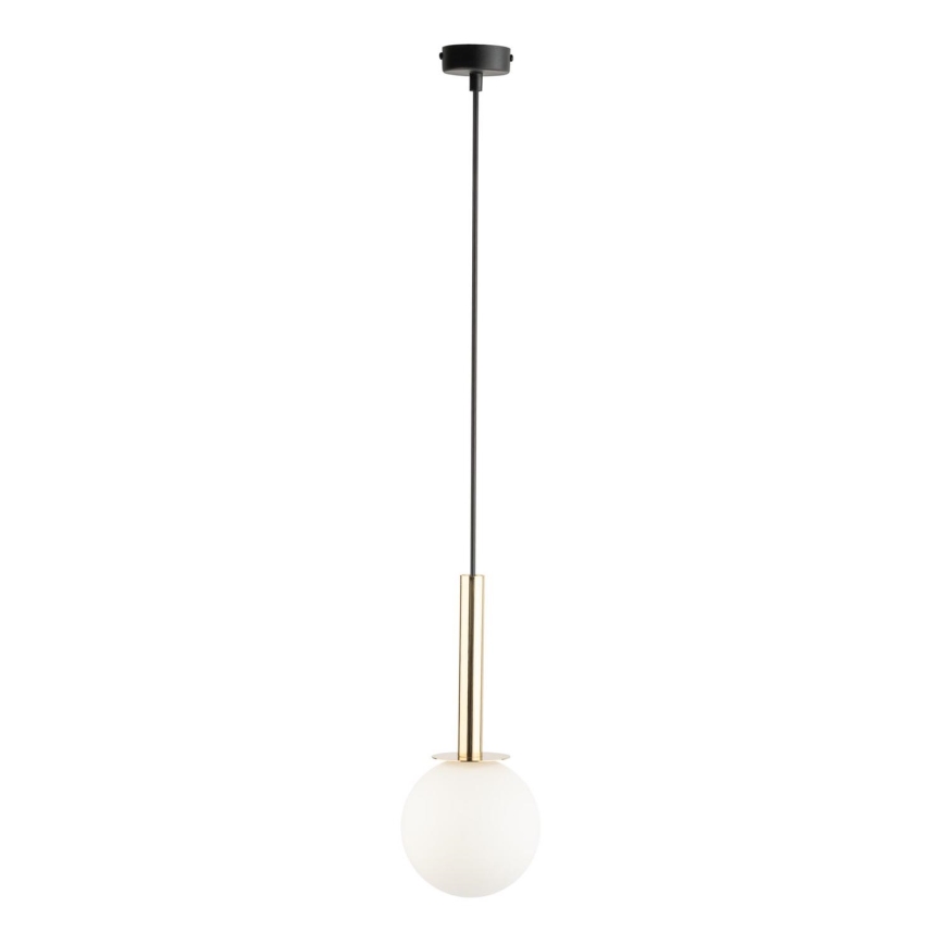 Κρεμαστό φωτιστικό οροφής DAISY 1xG9/12W/230V διάμετρος 14 cm χρυσό/μαύρο/λευκό