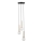 Κρεμαστό φωτιστικό οροφής DAISY 3xG9/12W/230V διάμετρος 27 cm χρυσό/μαύρο/λευκό