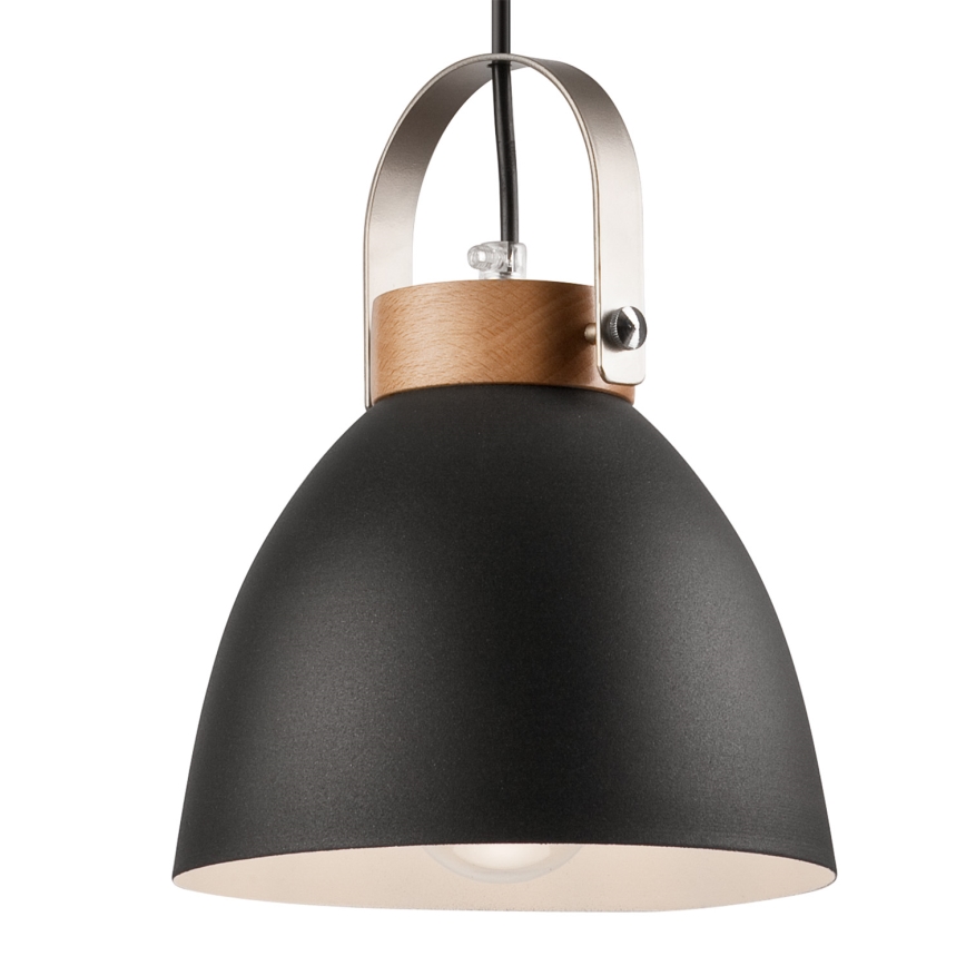 Κρεμαστό φωτιστικό οροφής DANIELLE 2xE27/60W/230V οξιά