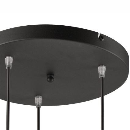 Κρεμαστό φωτιστικό οροφής DANIELLE 3xE27/60W/230V οξιά