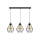 Κρεμαστό φωτιστικό οροφής DIAMENT 3xE27/60W/230V δρυς – FSC πιστοποιημένο