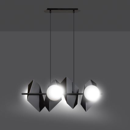 Κρεμαστό φωτιστικό οροφής DRIFTON 4xE14/10W/230V μαύρο