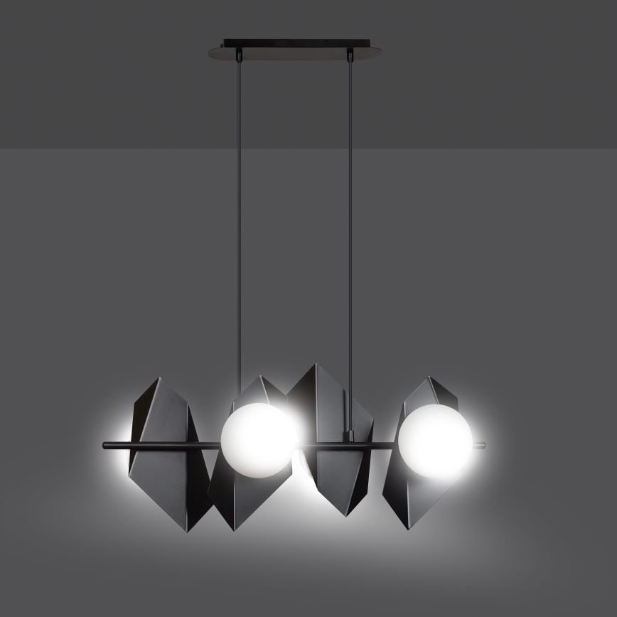 Κρεμαστό φωτιστικό οροφής DRIFTON 4xE14/10W/230V μαύρο