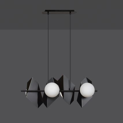Κρεμαστό φωτιστικό οροφής DRIFTON 4xE14/10W/230V μαύρο