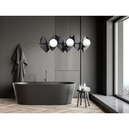 Κρεμαστό φωτιστικό οροφής DRIFTON 6xE14/10W/230V μαύρο