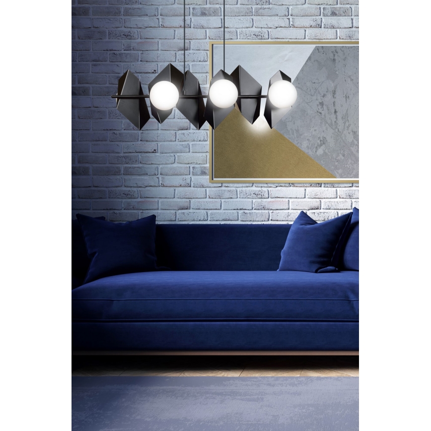 Κρεμαστό φωτιστικό οροφής DRIFTON 6xE14/10W/230V μαύρο