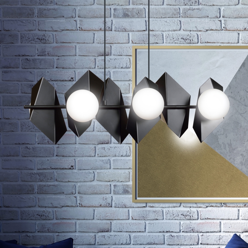 Κρεμαστό φωτιστικό οροφής DRIFTON 6xE14/10W/230V μαύρο
