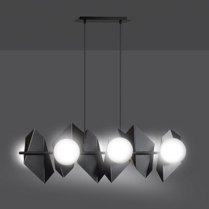 Κρεμαστό φωτιστικό οροφής DRIFTON 6xE14/10W/230V μαύρο