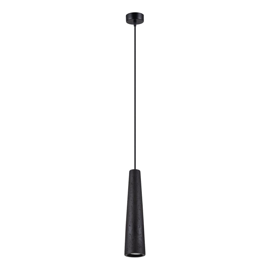 Κρεμαστό φωτιστικό οροφής ELECTRA 1xGU10/10W/230V τσιμέντο/μαύρο