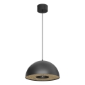Κρεμαστό φωτιστικό οροφής ELGUND 1xE27/15W/230V διάμετρος 35 cm μαύρο