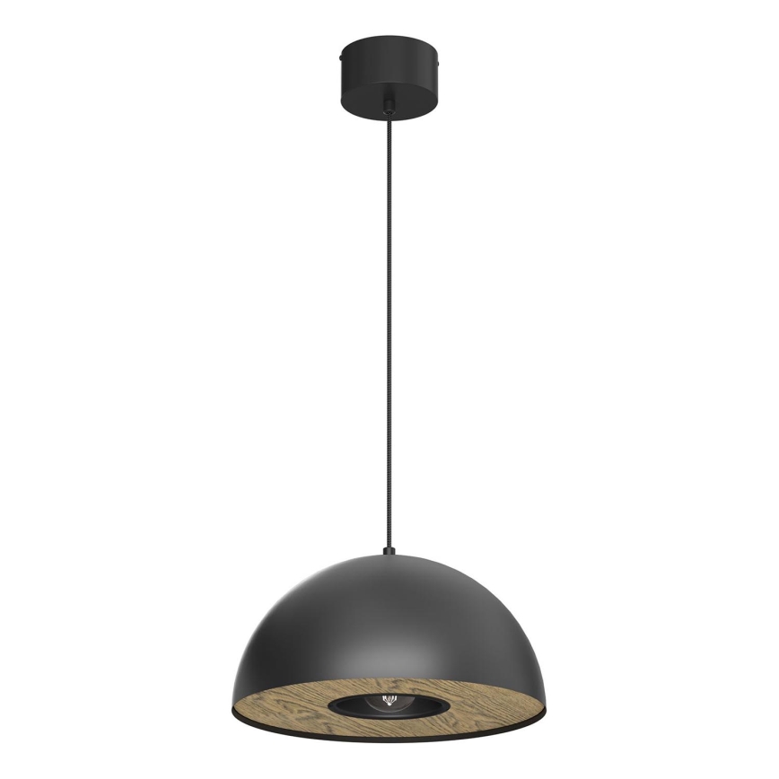 Κρεμαστό φωτιστικό οροφής ELGUND 1xE27/15W/230V διάμετρος 35 cm μαύρο