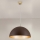 Κρεμαστό φωτιστικό οροφής ELIANO 1xE27/60W/230V διάμετρος 50 cm καφέ/χρυσό