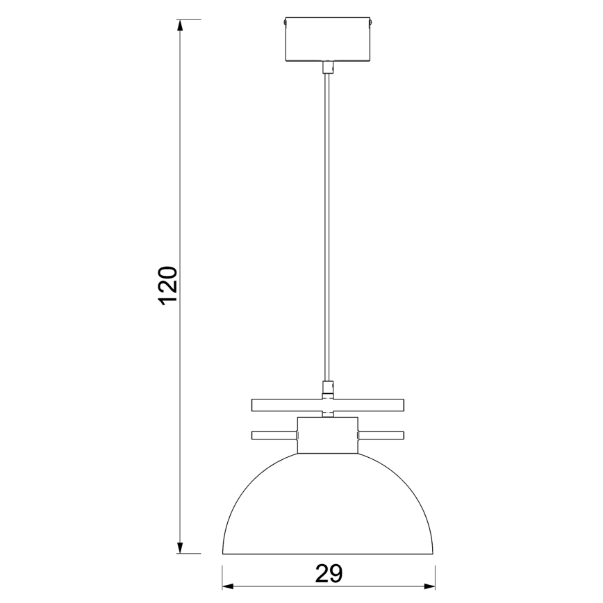 Κρεμαστό φωτιστικό οροφής ESTATE 1xE27/15W/230V μπλε