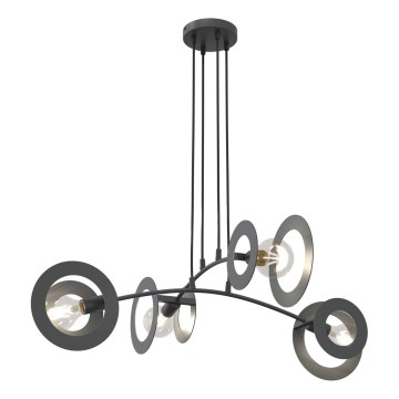 Κρεμαστό φωτιστικό οροφής EUFORIA 4xE27/15W/230V μαύρο