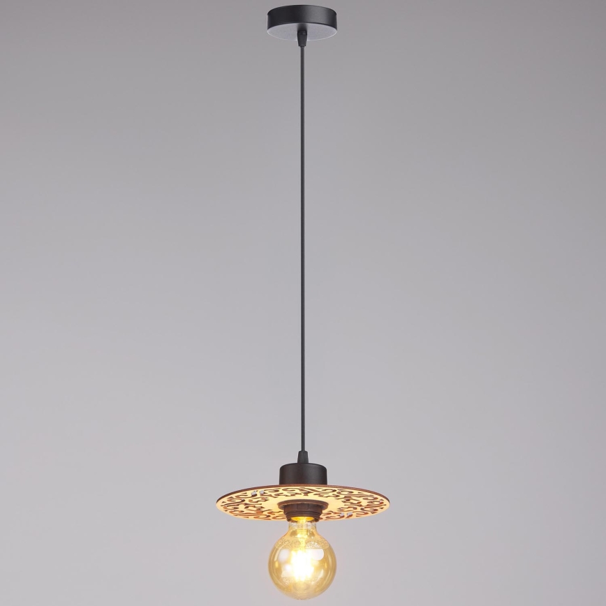 Κρεμαστό φωτιστικό οροφής FALCO 1xE27/60W/230V διάμετρος 20 cm μπεζ