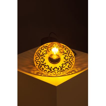 Κρεμαστό φωτιστικό οροφής FALCO 1xE27/60W/230V διάμετρος 20 cm μπεζ