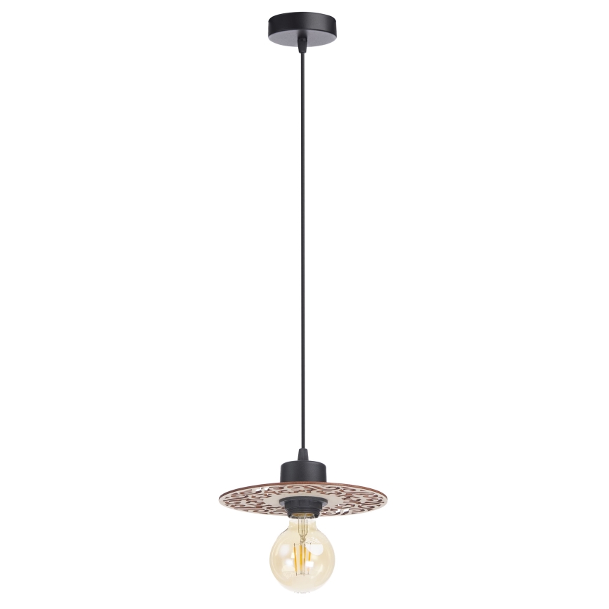 Κρεμαστό φωτιστικό οροφής FALCO 1xE27/60W/230V διάμετρος 20 cm μπεζ