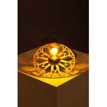Κρεμαστό φωτιστικό οροφής FALCO 1xE27/60W/230V διάμετρος 20 cm μπεζ