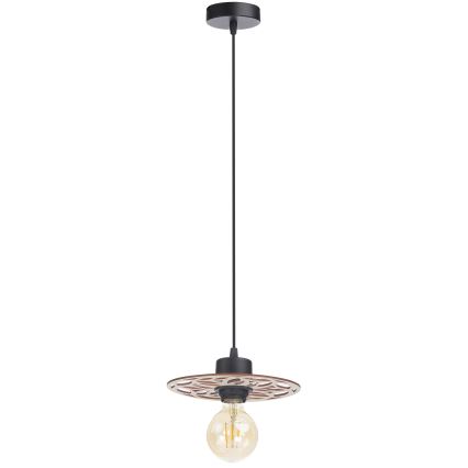 Κρεμαστό φωτιστικό οροφής FALCO 1xE27/60W/230V διάμετρος 20 cm μπεζ