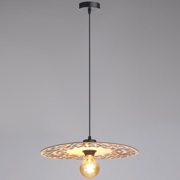 Κρεμαστό φωτιστικό οροφής FALCO 1xE27/60W/230V διάμετρος 40 cm μπεζ