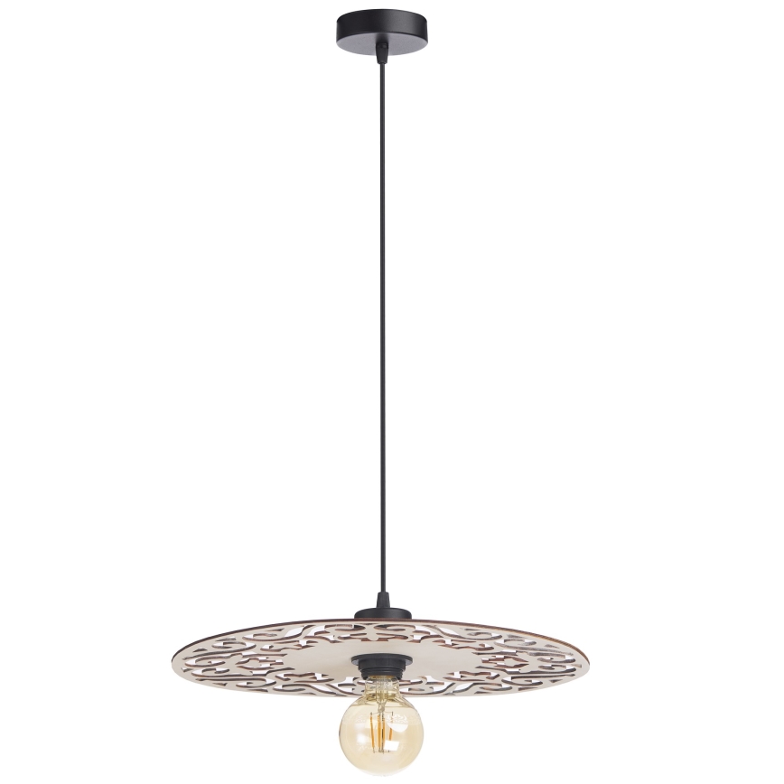 Κρεμαστό φωτιστικό οροφής FALCO 1xE27/60W/230V διάμετρος 40 cm μπεζ