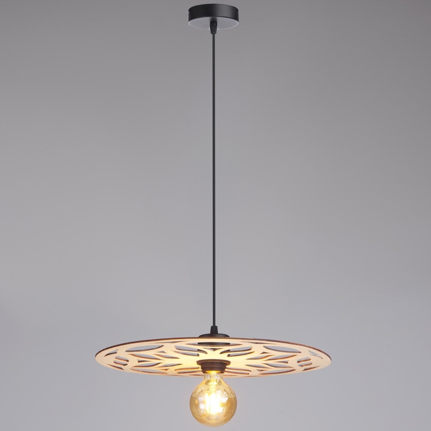Κρεμαστό φωτιστικό οροφής FALCO 1xE27/60W/230V διάμετρος 40 cm μπεζ