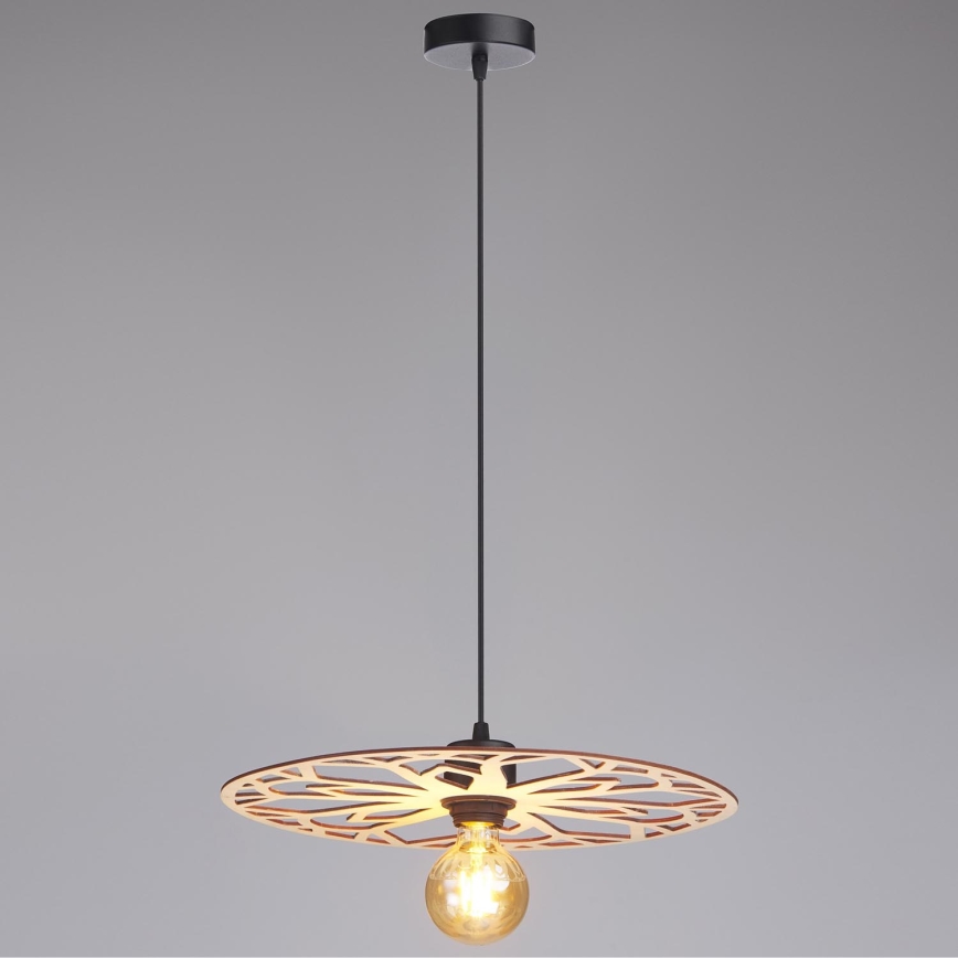 Κρεμαστό φωτιστικό οροφής FALCO 1xE27/60W/230V διάμετρος 40 cm μπεζ
