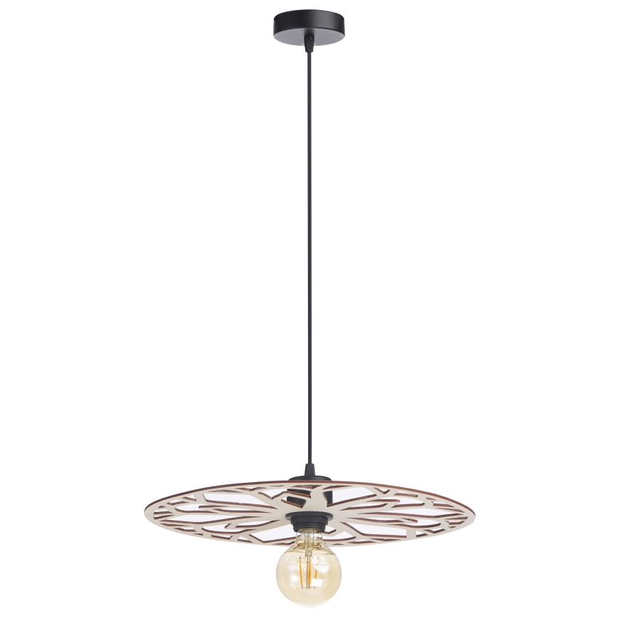 Κρεμαστό φωτιστικό οροφής FALCO 1xE27/60W/230V διάμετρος 40 cm μπεζ