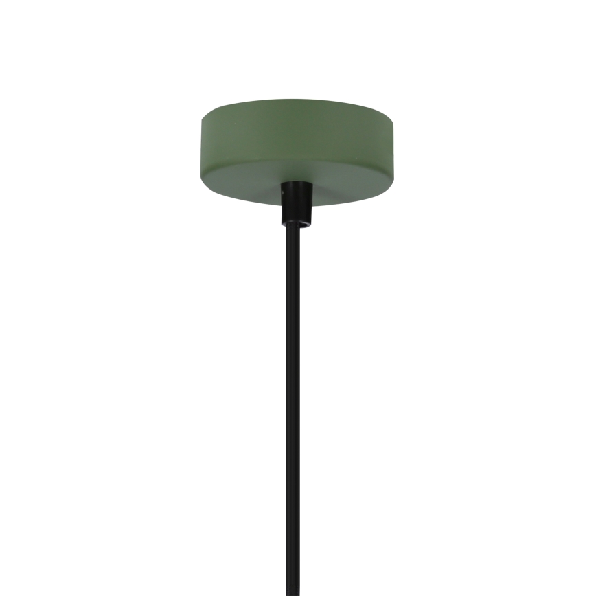 Κρεμαστό φωτιστικό οροφής FARO 1xE27/40W/230V πράσινο/οξιά