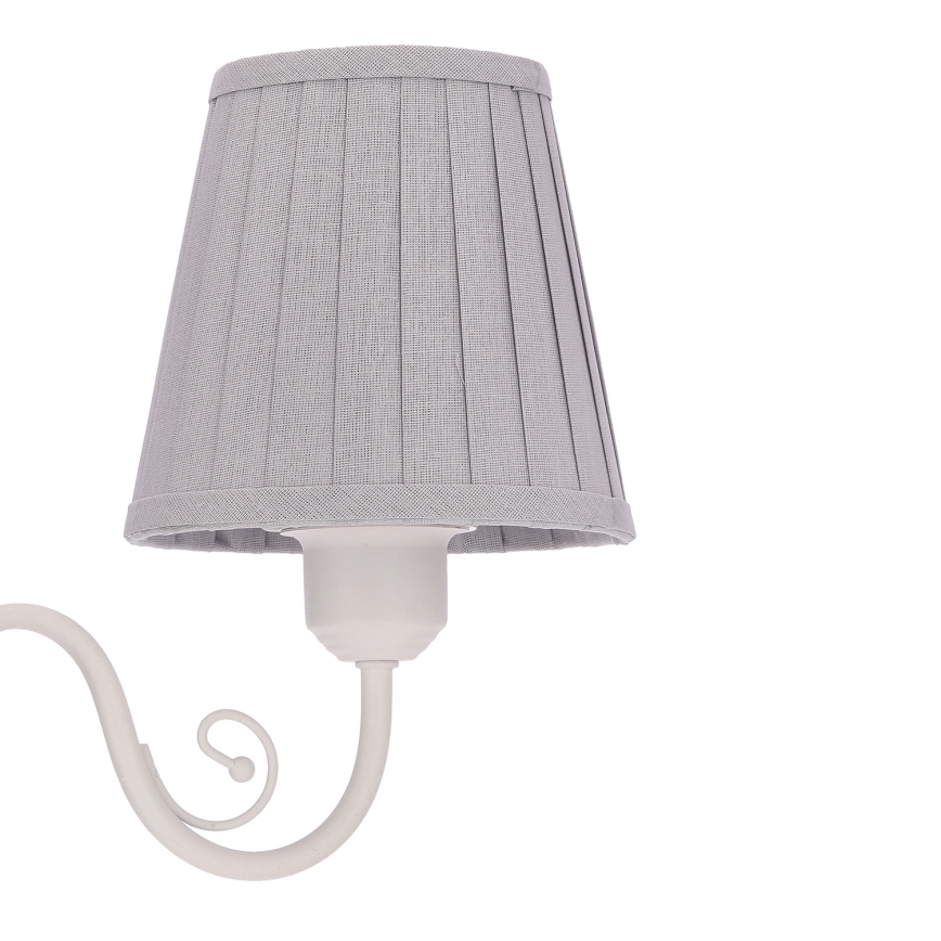 Κρεμαστό φωτιστικό οροφής FIREZ 3xE27/40W/230V λευκό/γκρι