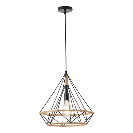 Κρεμαστό φωτιστικό οροφής FLARE 1xE27/15W/230V διάμετρος 38 cm μπεζ