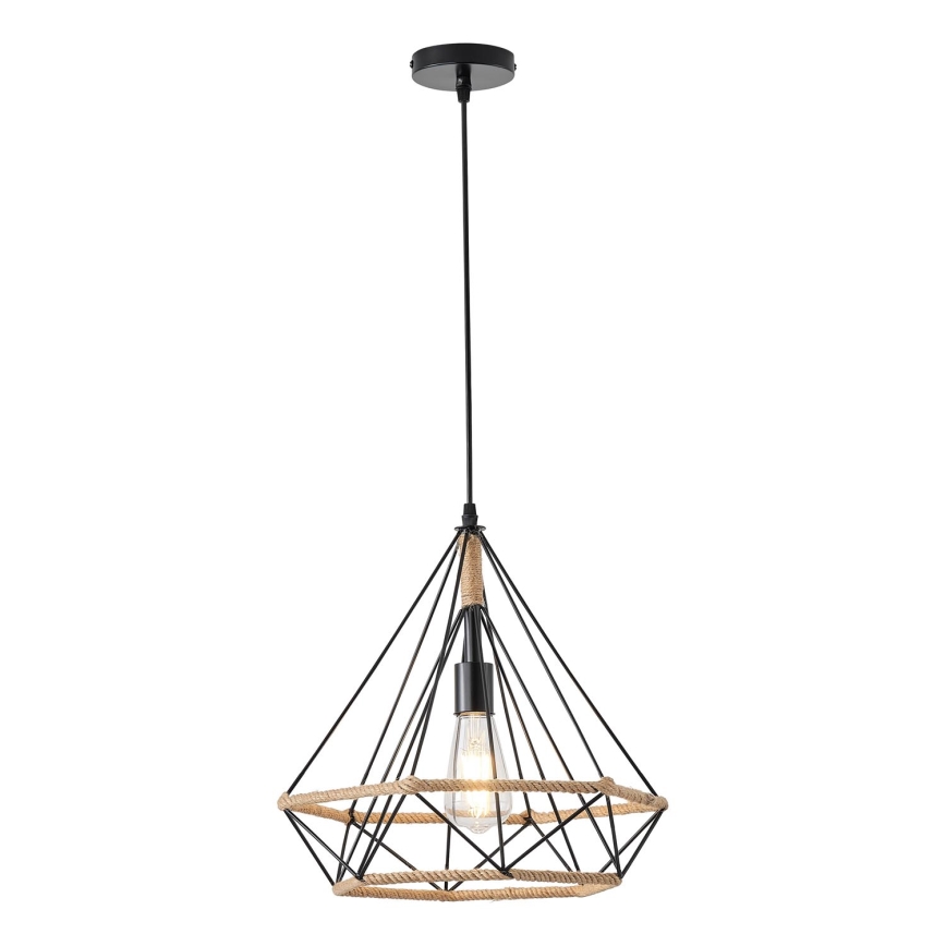 Κρεμαστό φωτιστικό οροφής FLARE 1xE27/15W/230V διάμετρος 38 cm μπεζ